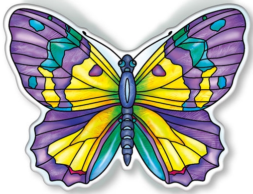Amia 40099 Garden Jewels Amethyst Butterfly Magnet