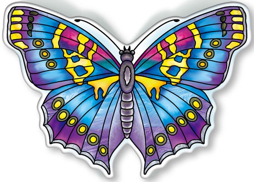 Amia 40100 Garden Jewels Sapphire Butterfly Magnet