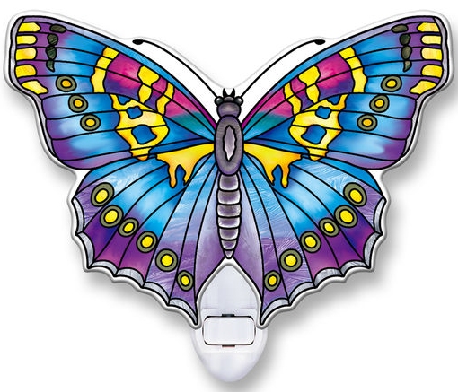 Amia 40107N Sapphire Butterfly Night Light Nightlight