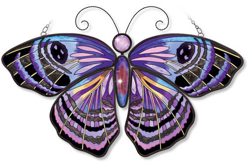 Amia 41203 Purple Washed Eyemark Butterfly Suncatcher