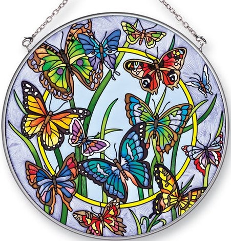 Amia 41307 Butterfly Dancing Large Circle Suncatcher