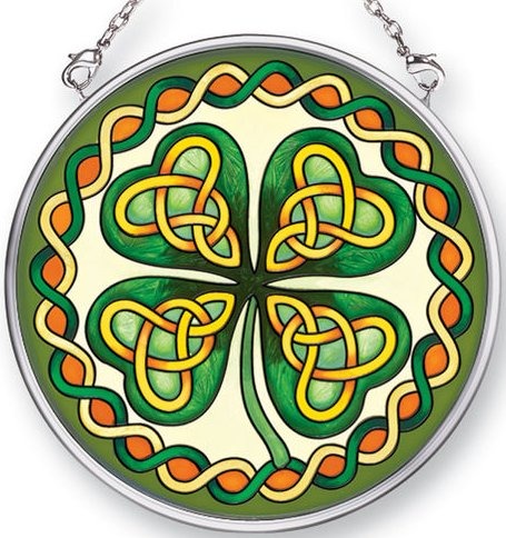 Amia 41500 Celtic Leaf Small Circle Suncatcher