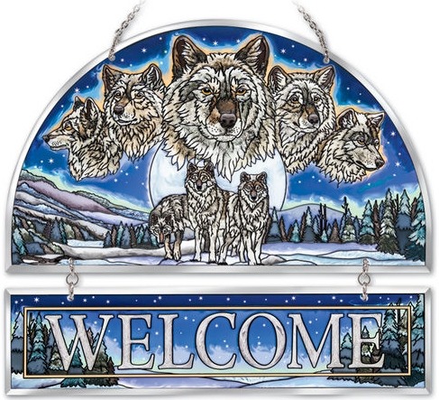 Amia 41737 Wolf Pack Beveled Welcome Panel