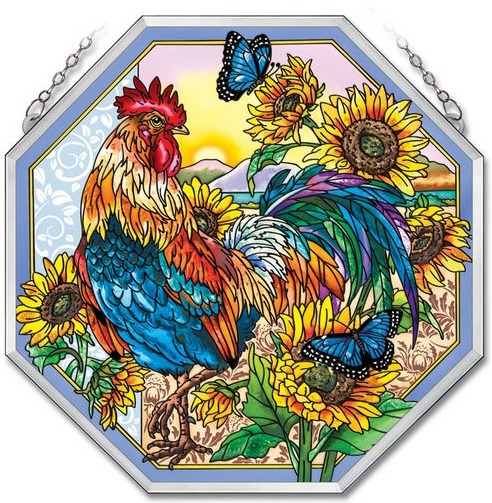Amia 41741i Morning Has Broken Beveled Medium Octagon Panel