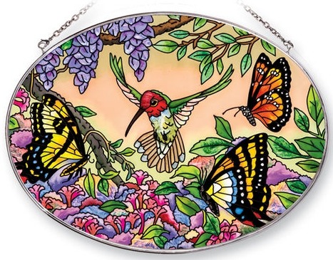 Amia 42051 In Flight Large Oval Suncatcher
