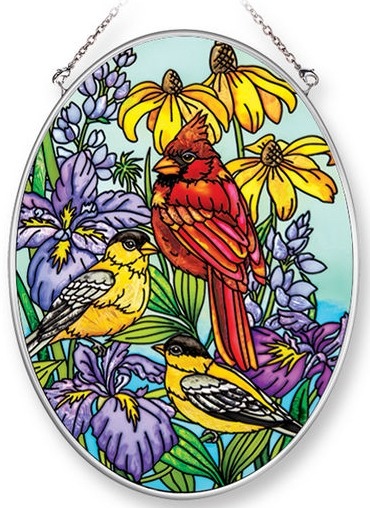 Amia 42224 Neighbors Medium Oval Suncatcher