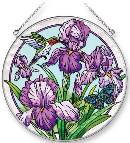 Amia 42268 Iris Terrace Large Circle Suncatcher