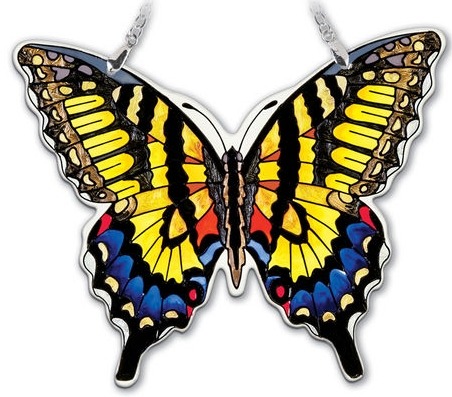 Amia 42324 Swallowtail Medium Water Cut Suncatcher