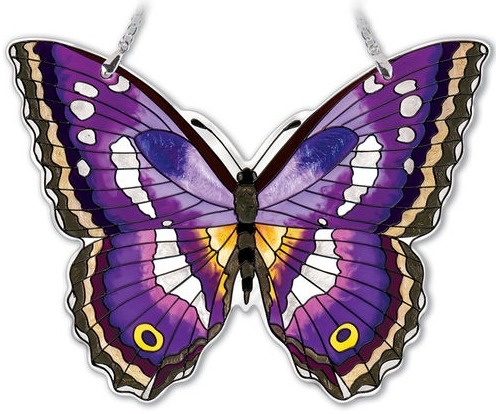Amia 42335 Purple Emperor Large Water Cut Suncatcher