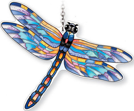 Amia 42346 Eastern Pondhawk Medium Water Cut Suncatcher