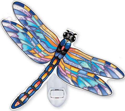Amia 42347 Four Spotted Pennant Dragonfly Night Light Nightlight