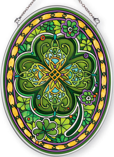 Amia 42367 Emerald Isle Medium Oval Suncatcher