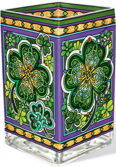 Amia 42369 Emerald Isle Rectangular Vase Votive Holder