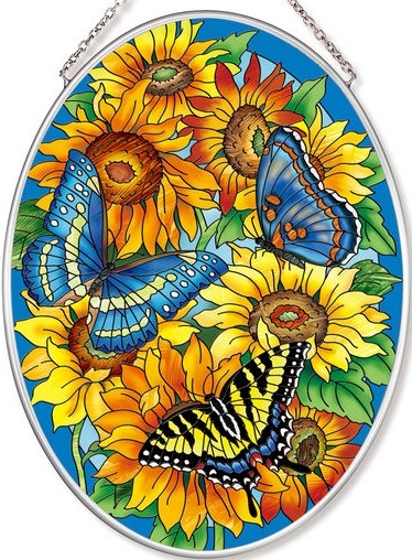 Amia 42496 Color On The Prairie Medium Oval Suncatcher