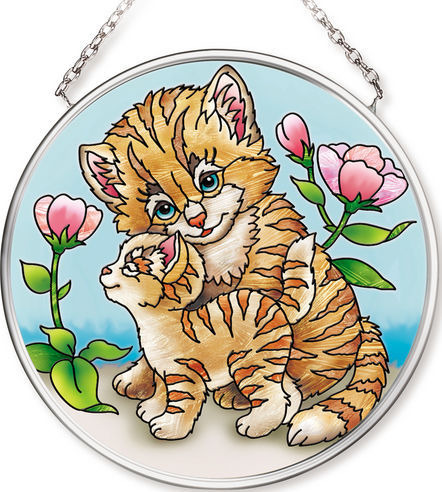 Amia 42548 Hugs & Kisses Small Circle Suncatcher