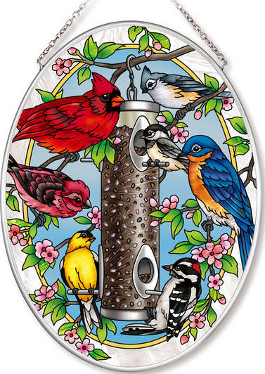 Amia 42558 Spring Feeding Medium Oval Suncatcher
