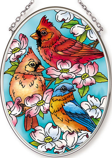 Amia 42594 Neighborhood Block Party Small Oval Suncatcher