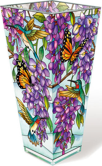 Amia 42620 Wistful Wisteria Playmates Vase