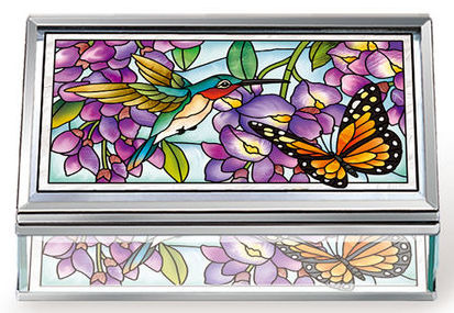 Amia 42623 Wistful Wisteria Playmates Jewelry Box