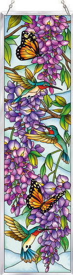 Amia 42624 Wistful Wisteria Playmates Panel