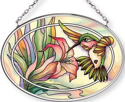 Amia 42678 Spread Wings Miracles Happn Small Oval Suncatcher