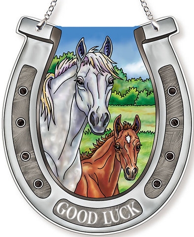 Amia 42735 Born Free Horseshoe Suncatcher