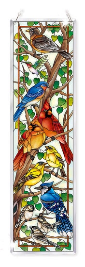 Amia 42806 Wild Birds Co op Beveled Panel