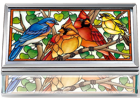 Amia 42808 Wild Birds Co op Jewelry Box