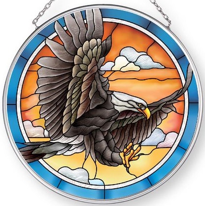 Amia 42906 Eagle Medium Circle Suncatcher