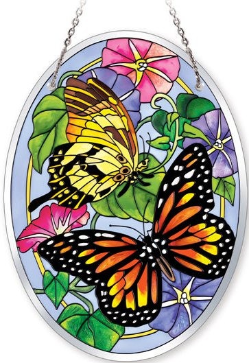 Amia 5232 Unfurling Glory Medium Oval Suncatcher