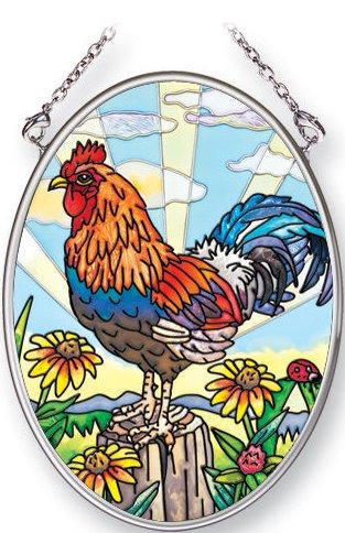 Amia 5394 Break of Dawn Small Oval Suncatcher