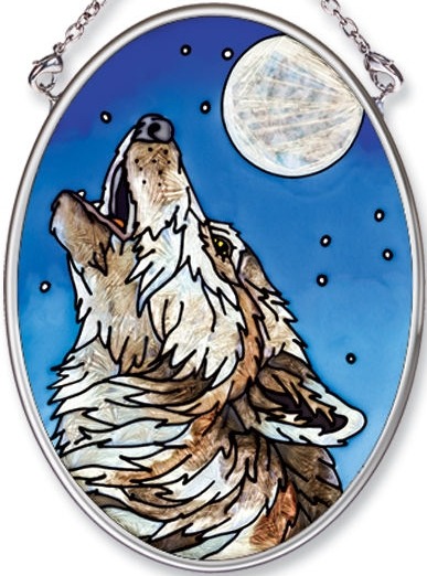 Amia 5555 Midnight Song Small Oval Suncatcher