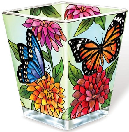 Amia 6089 Butterfly Garden In Bloom Petite Votive Holder