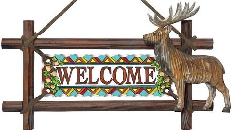 Amia 6209 Deer Welcome Panel