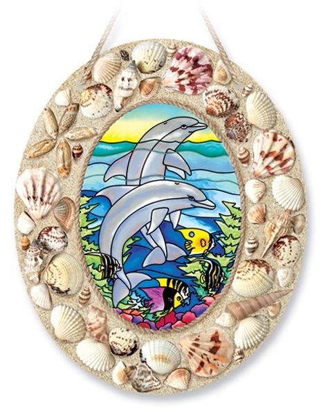 Amia 6917 Dolphin Reef Medium Oval With Seashells