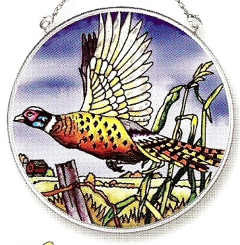 Amia 7391 Alaska Wolf Pack Large Circle Suncatcher