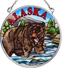 Amia 7397 Grizzly Small Circle Suncatcher