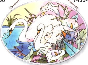 Amia 7505 Alaska Whale Medium Circle Suncatcher