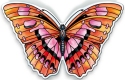 Amia 40097 Garden Jewels Ruby Butterfly Magnet