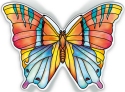 Amia 40102 Garden Jewels Topaz Butterfly Magnet