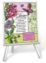 Amia 41222 Daughter In Law Beveled Glass Easel and Plaque