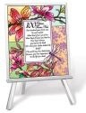 Amia 41234 100 Years From Now Beveled Glass Easel and Plaque