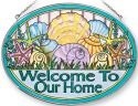 Amia 41241 Seashell Welcome Large Oval Suncatcher