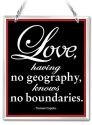 Amia 41647 Love Knows No Boundaries Beveled Glass Rectangle Suncatcher