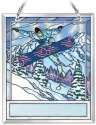 Amia 42197 Snow Boarding Souvenir Suncatcher