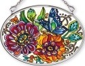Amia 42357 Frilly Floral Small Oval Suncatcher