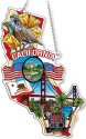 Amia 42742 California Map Suncatcher