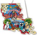 Amia 42745 Louisiana Map Suncatcher