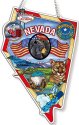 Amia 42747 Nevada Map Suncatcher