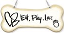 Amia 42753 Eat Play Love Dogbone Suncatcher